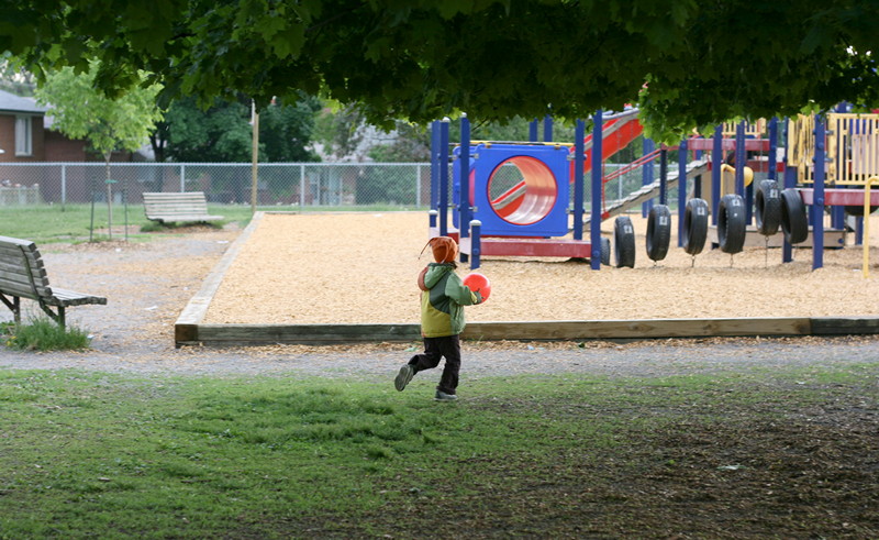Girl on a playground