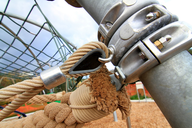 Safety features on kids playground