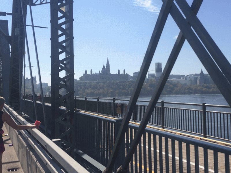 Running Ottawa bridge