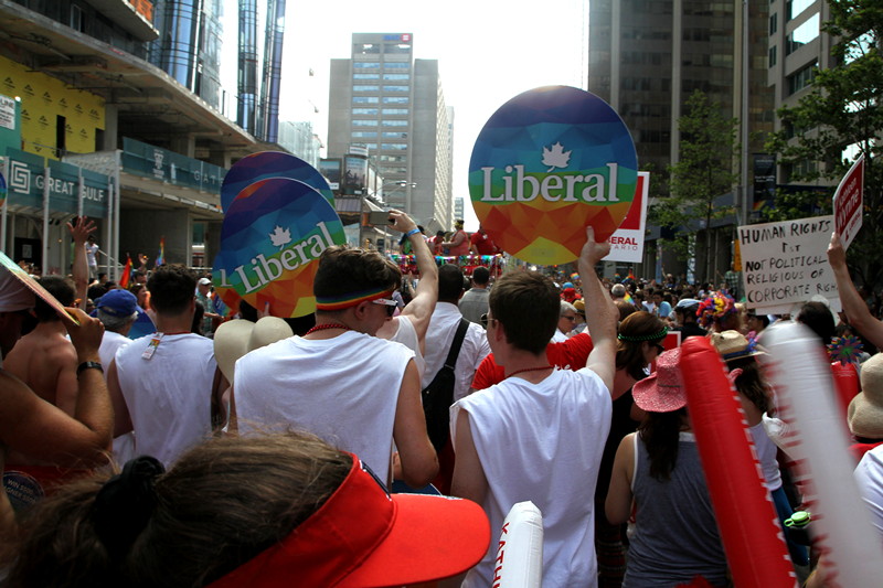 Liberal rainbow pride